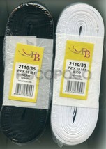 Chevron Elastic Ribbon Height 35 MM 2110/35 Stretch White or Black - $1.99+