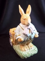 Avon Springtime Collection Bunny rabbit cart candle holder egg cup Easter - £10.03 GBP