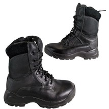 5.11 TACTICAL Atac Storm 8&quot; Side Zip Black Military Boots, Men&#39;s Teen Boy&#39;s Sz 5 - $38.70