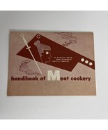 Handibook Meat Cookery Martha Logan 1960s Mid Century Modern Recipe Book - $18.00