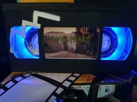 Retro VHS Night Light table lamp,Twin Peaks Art Work!Amazing Gift For Any Movie  - £35.12 GBP