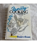 Vintage Cookbook Spiral Coast To Coast Family Recipes Ethnic Fish Pork C... - €34,45 EUR