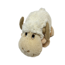 Vintage Antics Plush Wooly Sheep Ram Mini Stuffed Animal Lovey 4 x 5.5&quot; - £8.35 GBP