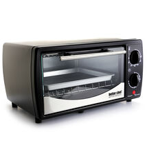 Better Chef 9 Liter Toaster Oven Broiler- Black With Stainless Steel Front - $61.95