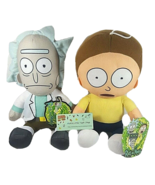 Adult Swim 10&quot; Rick and Morty Plush Set of 2 Official Stuffed Animal Sof... - €24,45 EUR