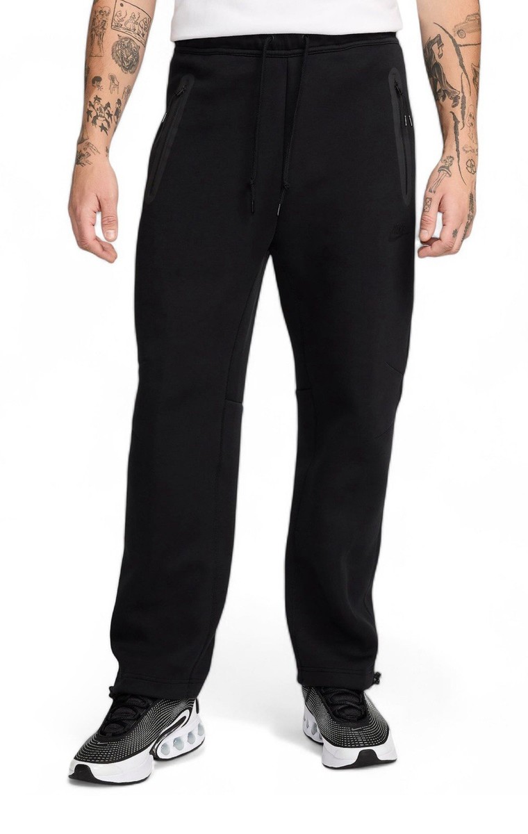 Nike Tech Fleece Jogger Bungee Cord Pants Black HJ6533-010 Men’s Size M - $129.99
