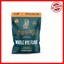4LB Whole Rye Flour - Nutritious, Unbleached, Pre-Sifted Artisan Baking ... - $29.09