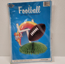 Vintage 1983 Beistle Art Tissue Football Centerpiece 1980s - New Sealed - $11.57