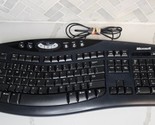 Microsoft Comfort Curve Ergonomic Keyboard 2000 v1.0 KU0459 Wired Tested... - $34.60