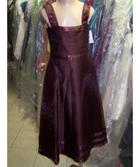 Dessy Flower Girl / Special Occasion Dress 4005.....Burgundy...Size 5...NWT - £21.67 GBP