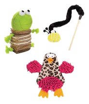 MPP Cat Toys Interactive Chase Pounce Pick Fun Bee Wand Crinkle Chick Crunchy Fr - £7.49 GBP