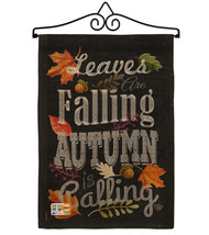 Autumn is Calling Fall Burlap - Impressions Decorative Metal Wall Hanger... - £27.15 GBP