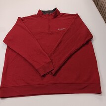 Columbia AM6771 Men’s Red 1/2 Zip Hart Mountain ll Pullover Sweatshirt Size 2XL image 14