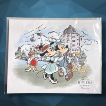 Disney’s Riviera Resort Mickey And Minnie Mouse Art Print 8x10 Vacation Club - £5.66 GBP