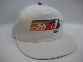 Montreal Expos 20 Years Hat Vintage Defunct MLB Team White Snapback Baseball Cap - £15.80 GBP