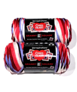 2 Pk Yarnspirations Red Heart Granny Square Soft White Hot Stuff Medium ... - $605.17 MXN