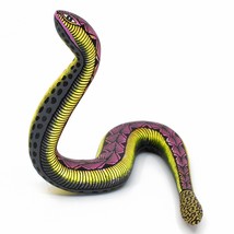 Handmade Alebrijes Oaxacan Copal Wood Carving Folk Art Rattlesnake Snake Figure - £46.67 GBP