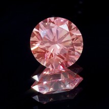 GIA-Certified 1.52 Fancy Vivid Pink Round Loose Lab-Grown Diamond VVS2 - £6,778.02 GBP