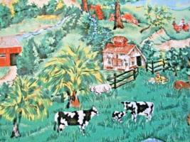 Fabric Red Rooster &quot;Home to Roost&quot; 11 Pc Sampler Roosters Cows Farm Mill $7.50 - £5.86 GBP