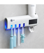 Wall Mount Toothbrush Sterilizer USB Solar Rechargeable Stand Smart Drye... - $27.42 CAD