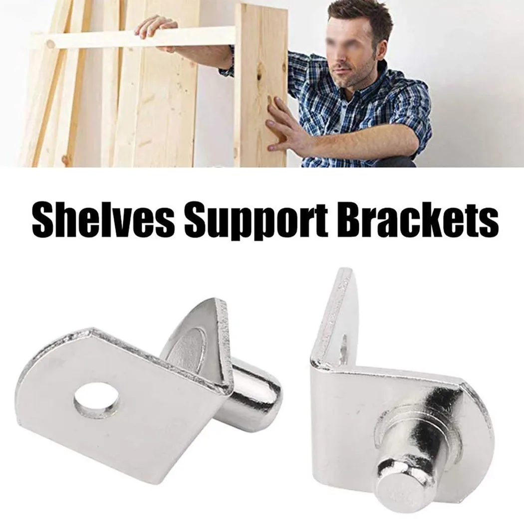 House Home 20Pcs Shelf Brackets Support Studs Pegs 5mm Metal Pin Shelves Seperat - £19.69 GBP