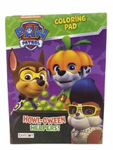 PAW PATROL Howl-Oween Helpers! Coloring Pad Nickelodeon OOP 2016 Kids Book - £7.00 GBP