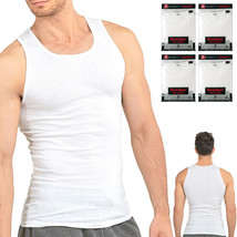 12 Lot Men Slim Muscle Tank Top T-Shirt Ribbed Sleeveless Cotton A-Shirt... - £68.51 GBP