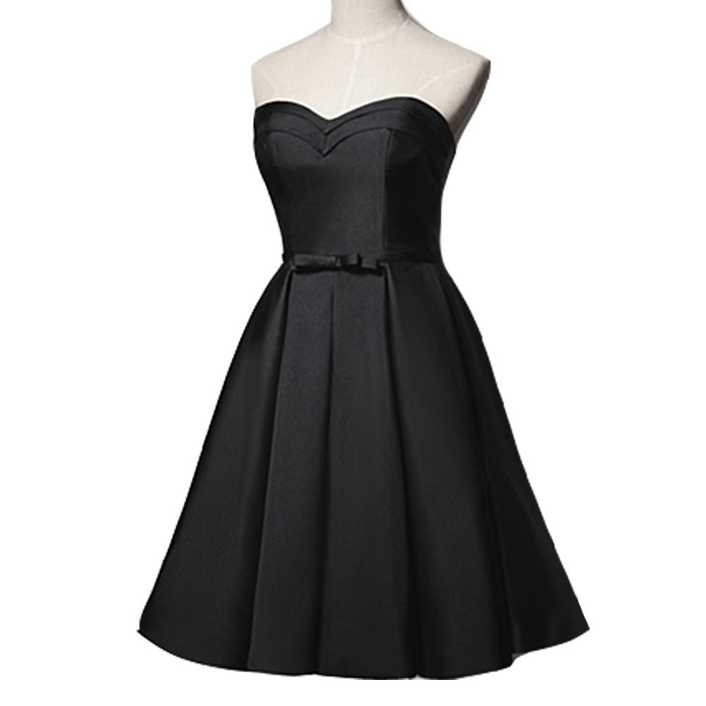 Kivary Little Black Short A Line Prom Dresses Homecoming Cocktail Party Gowns Sa