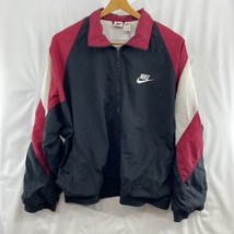 Vintage 90&#39;s Nike Windbreaker Big Swoosh Jacket Multicolor ColorBlock Size XL - £21.40 GBP