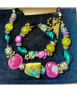 AXT Stones Gems &amp; Beads Necklace &amp; Bracelet Ser - £35.19 GBP