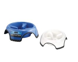 Skid Stop Slow Feeder Dog Bowl Plastic Rubber Base Control Dish Choose Size Colo - £12.07 GBP+