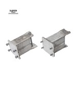 MERCEDES R230 SL-CLASS LEFT RIGHT REAR BUMPER CORE SUPPORT BRACKETS SET ... - $926.45 MXN