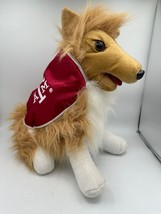 Texas A &amp; M Revellie Mascot Dog Collie NCAA  Aggies Red Cape Plush 12&quot;  Brown - £10.09 GBP