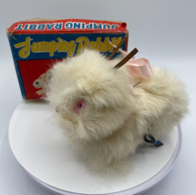 Vintage Wind Up Jumping Easter Bunny Rabbit Original Box OKA Made in Japan Toy - £11.21 GBP