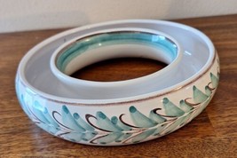 Scandinavian Ceramic Pottery Dounut Trough Dinner Service Bowl Dish by Lars Beng - $27.50