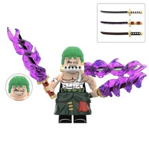 Bloodbath Roronoa Zoro One Piece Lego Compatible Minifigure Bricks Toys - £4.41 GBP