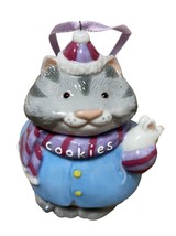 Hallmark Cookie Jar Friends Carmen Cat Ceramic Showcase Christmas Orname... - £5.02 GBP