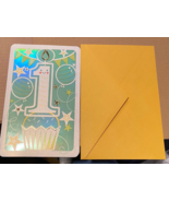 1 Year Baby Birthday Card Cupcake w/Orange Envelope *NEW* qq1 - $131.09 MXN