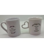 2 Vtg Precious Moments Mom Wish Come True &amp; Mother Sew Dear Coffee Cup M... - $368.22 MXN
