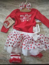 My First Valentine&#39;s 4 Piece 3 Month Old Outfit - £22.03 GBP