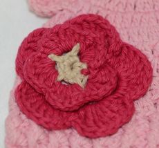 Ruffle Butts Pink Ear Hat With Flower Cotton 0 To 6 Months image 3