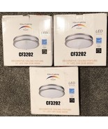 NIB Set Of 3 Elegant Lighting CF3200 Elitco 12” LED Flush Mount Ceiling ... - $149.95