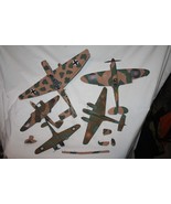 WWII Fighter Jet bundle (5) multi-scale vintage war plane parts dec24 #1 - €56,28 EUR