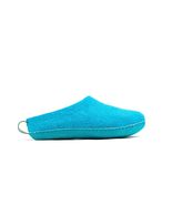 Woolly&#39;s Indoor Open Heel Slippers With Leather Sole (Turquoise) - 42 | ... - €60,58 EUR