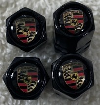 Genuine NEW Metal Tire Air Stem Valve Covers Set For Porche Car Lovers - $371.68 MXN