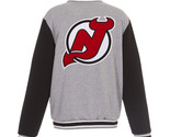 NHL New Jersey Devils  Reversible Full Snap Fleece Jacket JHD  Embroider... - $134.99