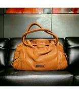 Cole Hann Large Camel Pebbled Leather  Satchel Boho Bage Tote  - €59,75 EUR