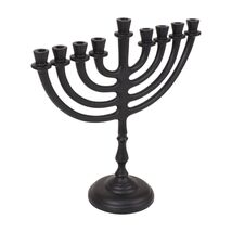 Way To Celebrate Hanukkah Aluminum Menorah, Black 9&quot; - $453.83 MXN