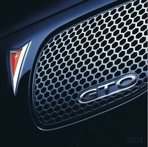 ORIGINAL Vintage 2004 Pontiac GTO Sales Brochure Book - $29.69