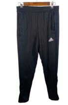 Adidas Pants Womens Size Small Track Sweatpants Black Knit Athleisure Go... - $553.72 MXN